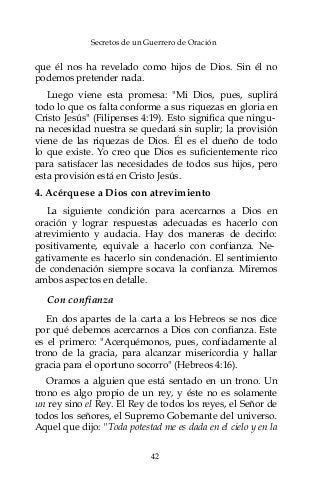 Pin en secretos de un guerrero de oracion Guerrero de oración