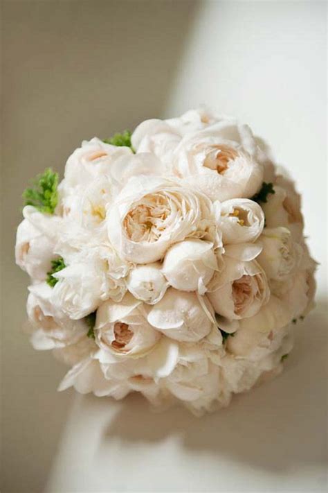 David Austin Roses Lisianthus And Double Tulips Bridal Bouquet