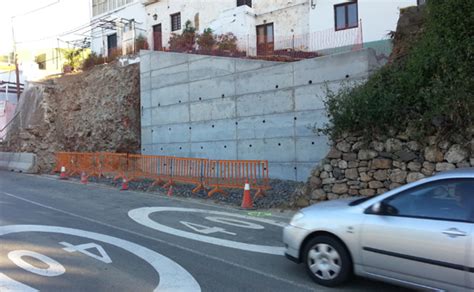 El Ayuntamiento Finaliza La Parte Del Muro Que Se Desplom En La Zona