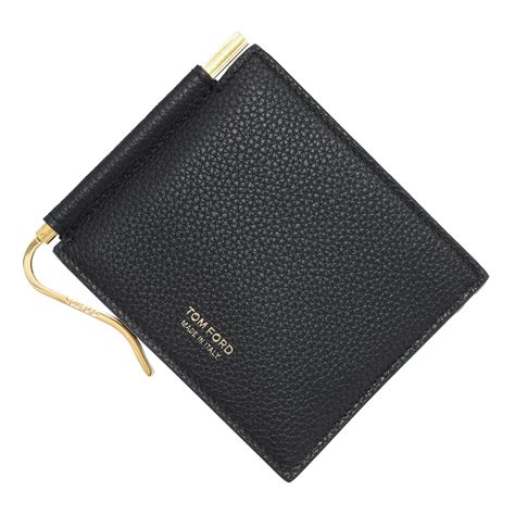 【楽天市場】【アウトレット】トムフォード Tom Ford マネークリップ 2つ折り財布 ブラック Y0231 Lcl326g 3nr01