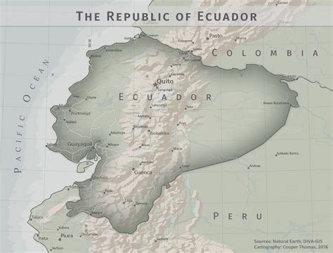 Ecuador reference map – Cooper Thomas