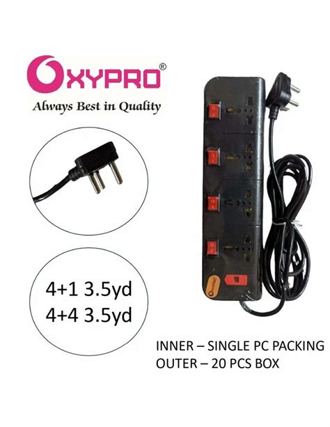 3 Pin 6 Socket Power Strip, 3 meters at Rs 90/piece in New Delhi | ID ...