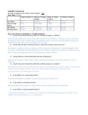 Solubility Virtual Lab Final Docx Solubility Virtual Lab Amount Of