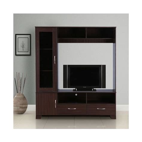 Brown Wooden Designer TV Unit For Residential Max TV Screen Size 40