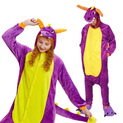 Piżama Onesie Kigurumi Kostium Przebranie Spyro L 165 175cm nerd