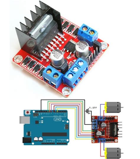 L298N Dual H Bridge DC Stepper Motor Drive Control