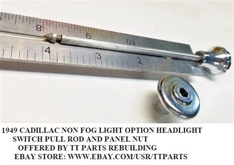 Cadillac Headlight Switch Non Fog Light Option Pull Rod Bezel Ebay