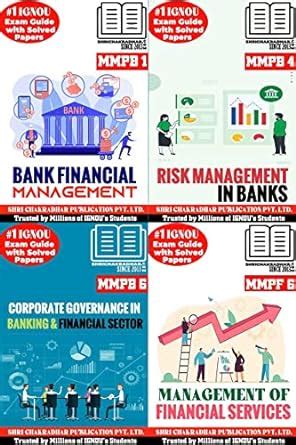 Buy IGNOU MBA 3rd Semester Help Books Banking Finance Area Combo Of