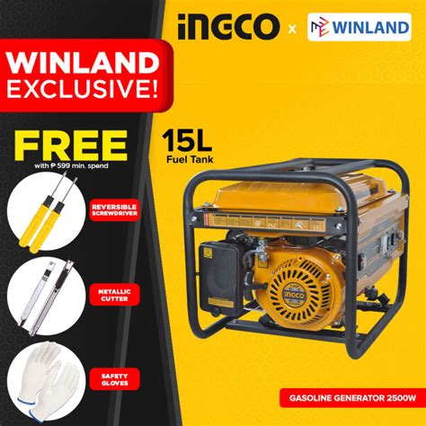 Ingco By Winland W Kva Gasoline Generator Ge P Lazada Ph