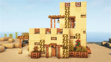 Minecraft EASY Desert Castle For Survival Tutorial YouTube