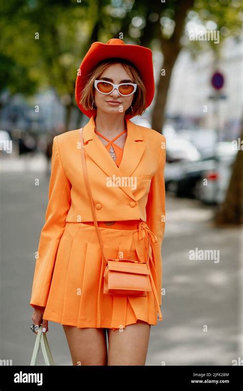 Street Style Viktoriia Bogodist Arriving At Rhude Spring Summer