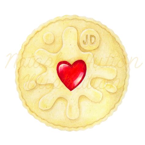 Natasha Hutton Illustration Jammie Dodger Biscuit Illustration