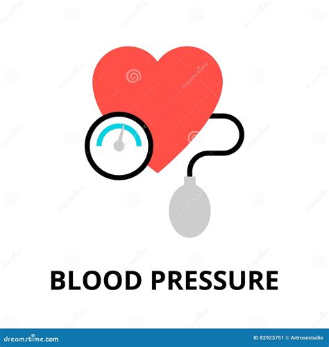 Concept Of Blood Pressure Icon Stock Vector Illustration Of