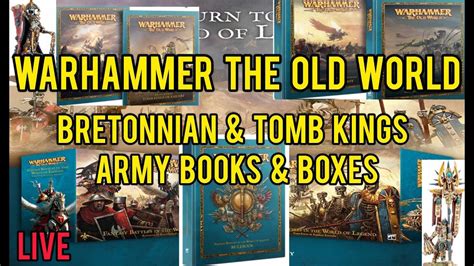 Warhammer The Old World Bretonnian And Tomb King Army Books And Boxes