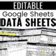 Student Data Sheets Google Sheets Template | EDITABLE by Pocketful of ...