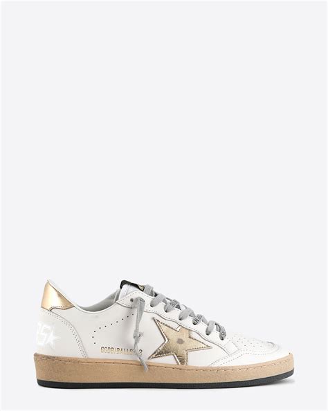 Golden Goose Femme Sneakers Ball Star Milk Gold 80608