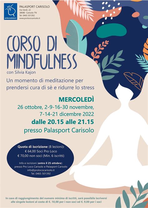 Corso Di Mindfulness Al Palasport Di Carisolo Campane Di Pinzolo It