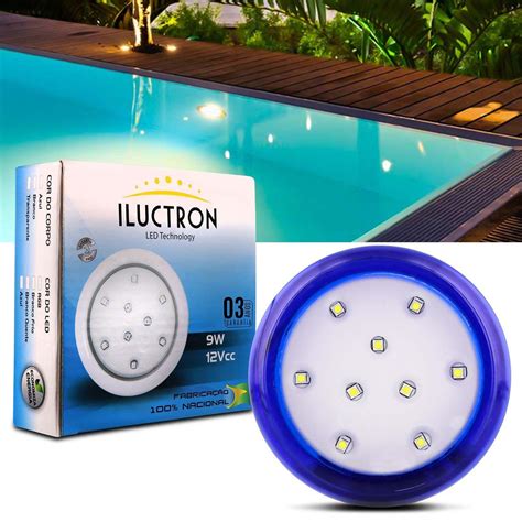 Lumin Ria Led Piscina Iluctron L Mens W V K Branco Frio Mm