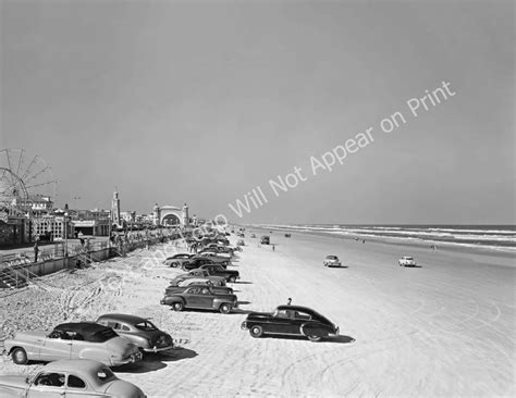 Scene On Daytona Beach Florida Vintage Old Photo Reprint Ebay