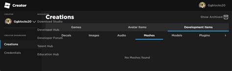 The Resource Tab On The Roblox Creator Dashboard Is Broken Website