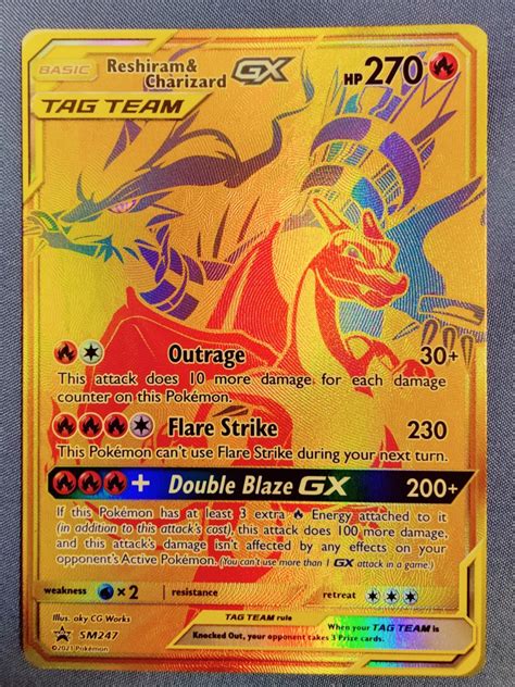 Reshiram Charizard Gx Sm247 Jumbo Cards Pokemon 53 Off