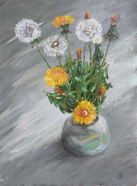 Dandelions Painting By Vira Savka Jose Art Gallery