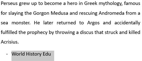 Perseus and King Acrisius of Argos - World History Edu