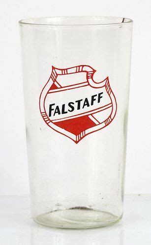 1933 Falstaff Beer 4⅓ Inch Tall Straight Sided Acl Drinking Glass Saint