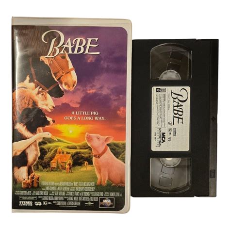 Babe VHS Tape Vintage Animated Pig Movie James Cromwell Etsy