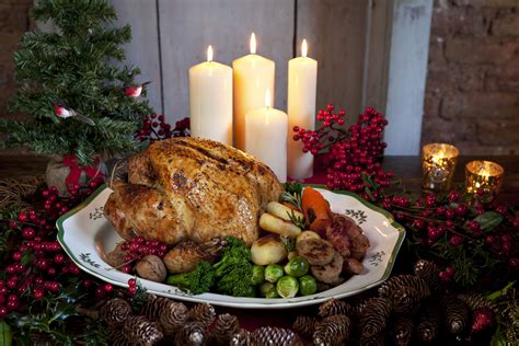 Traditional British Roasted Free Range Turkey With Date Almond