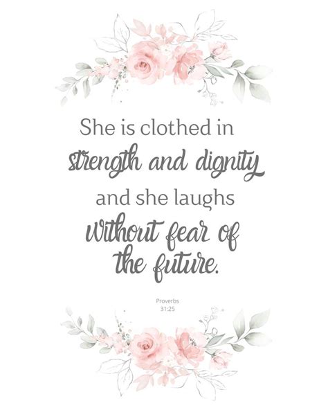 She Is Clothed In Strength And Dignity And She Laughs Without Etsy