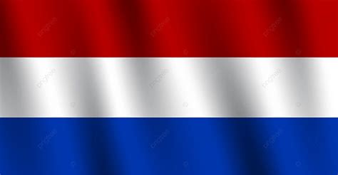 Netherlands Wavy Flag Background Vector Netherlands Flag Background