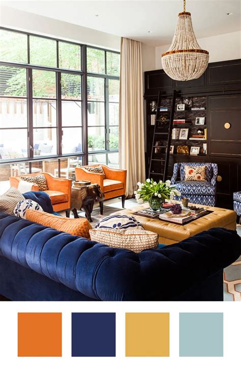 Navy And Rust Home Decor Google Search Burnt Orange Living Room