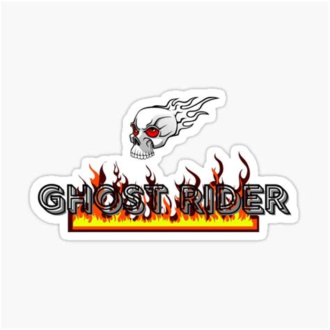 Ghost Rider Sticker For Sale By Rigeliano Redbubble