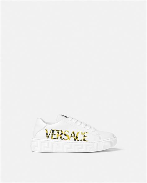 Barocco Greca Kids Sneakers White Versace Us