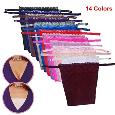 Colors Women S Lace Clip On Mock Camisole Bra Insert Overlay Modesty