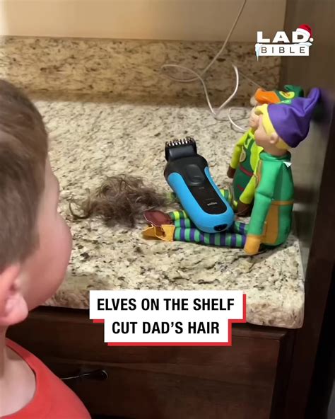 Ladbible Video Hub Naughty Elf Cuts Dad S Hair