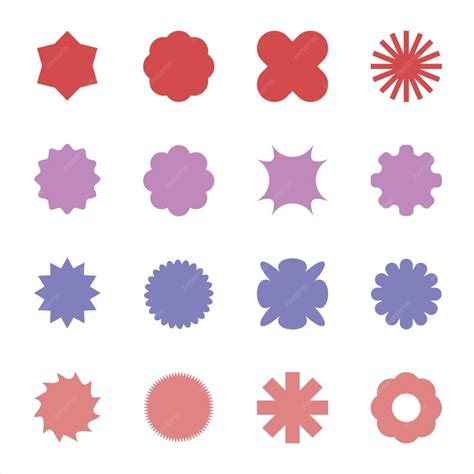 Premium Vector Vector Round Geometric Shapes Icon Set