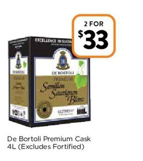 De Bortoli Premium Cask L Excludes Fortified Offer At Foodworks