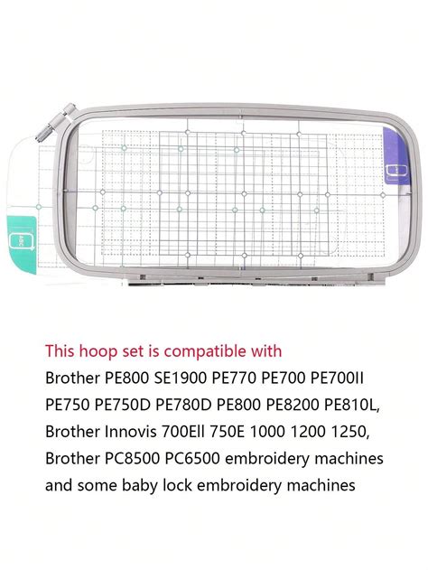 Embroidery Hoops For Brother PE800 SE1900 PE770 780D PE700 PC6500