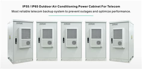 Customized IP55 Outdoor Air Conditioning Power Cabinet For Telecom IP55