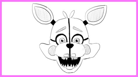 How To Draw Funtime Foxy Sister Location Fnaf Youtube