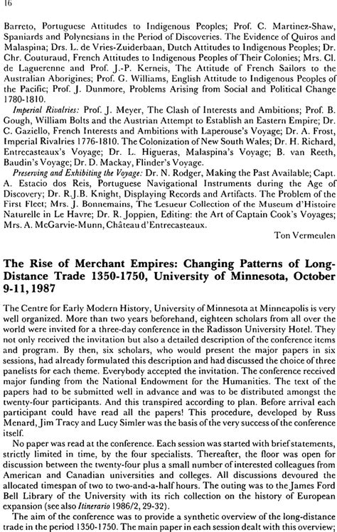 The Rise Of Merchant Empires Changing Patterns Of Long Distance Trade