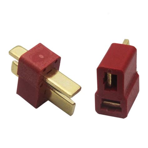 20 Pairs Of Gold Plated T Plug Connectors Male And Female Deans Style For Rc Lipo Battery