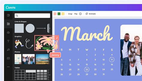 Canva Calendar Template Perri Brandise