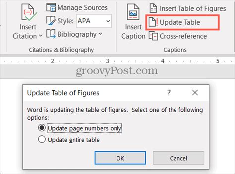 How To Insert List Of Table And Figures In Word Printable Online