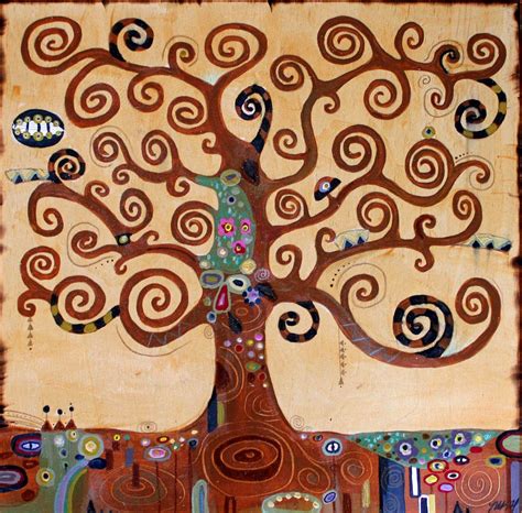 Klimt El árbol de la vida Tree of life art Painting Cross paintings