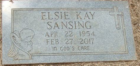 Elsie Kay Sansing (1954-2017) - monumento Find a Grave