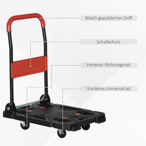 Durhand Transportwagen Plattformwagen Transporthilfe Lagerwagen