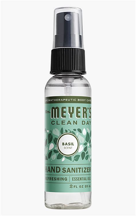 Mrs Meyers Basil Hand Sanitizer - Mrs Meyer's Hand Sanitizer, HD Png ...